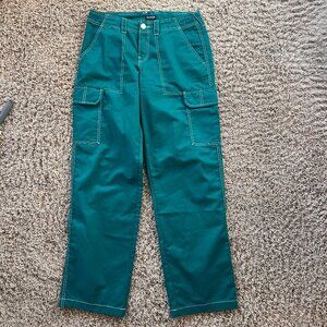 TRUE RELIGION MILITARY SINGLE NEEDLE CARGO PANT IN WOMEN'S SIZE 29 in Green